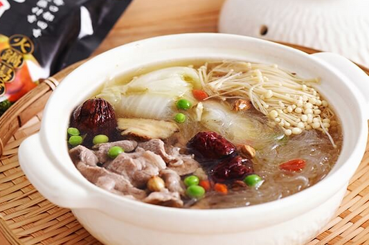 金針菇牛肉粉絲煲