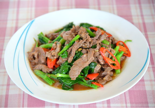 蠔油芥藍炒牛肉