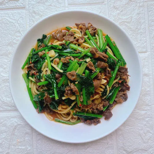 沙茶羊肉炒麵（ 2人份）